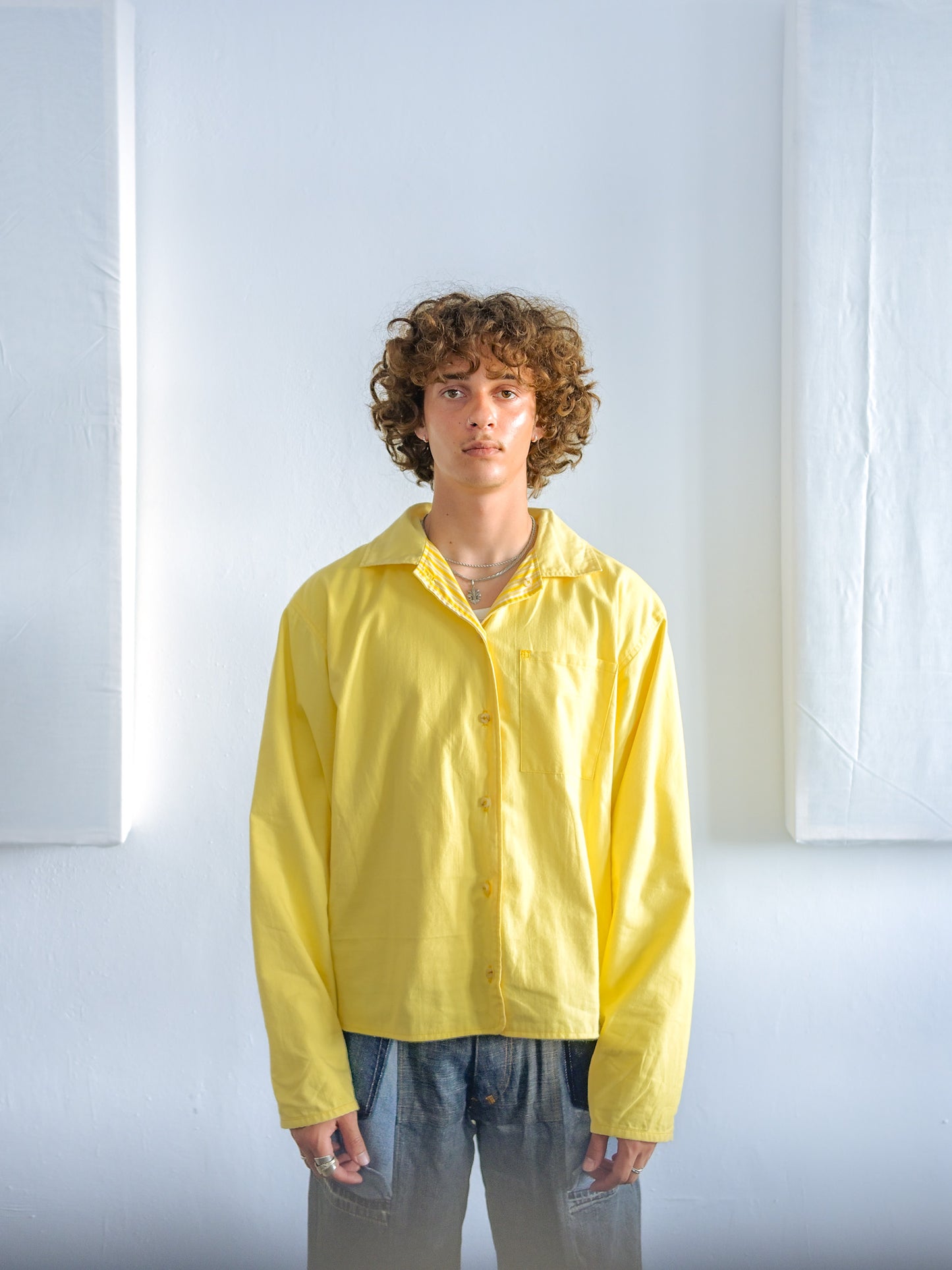 Reverse shirt - Yellow Stripes - XL