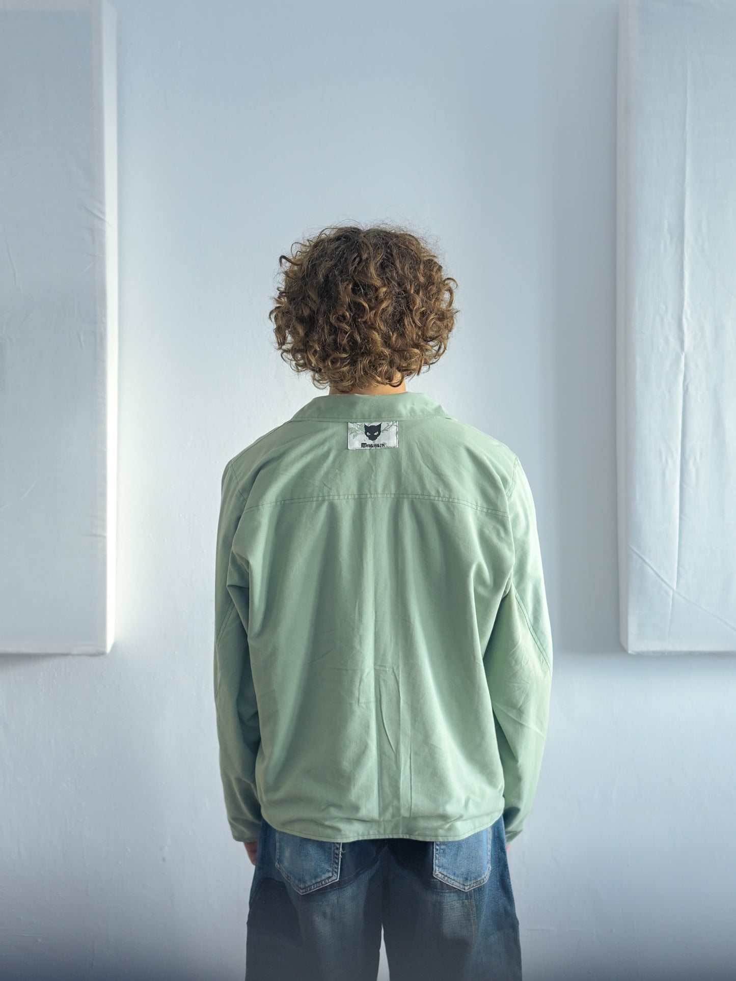 Reverse shirt - Floral Green - Medium