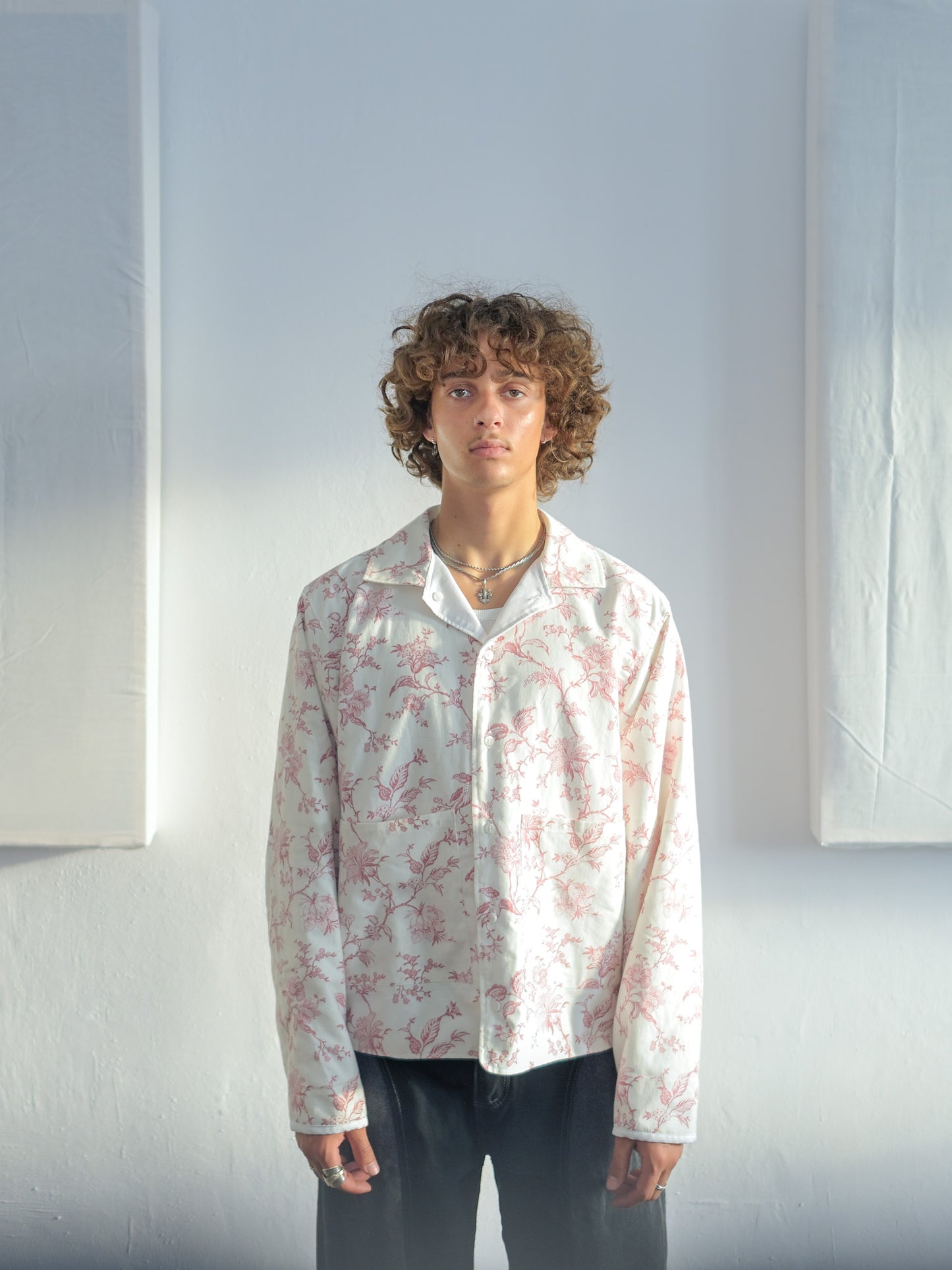 Reverse shirt - Floral Red - Medium