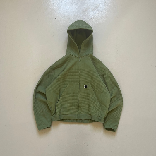 Kamprad Zip Hoodie - Olive Green