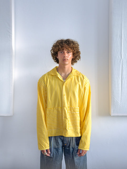 Reverse shirt - Yellow Stripes - XL