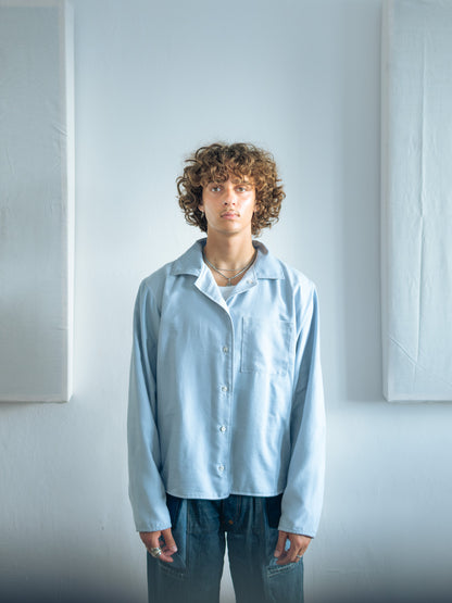 Reverse shirt - Blue Stripes - Large