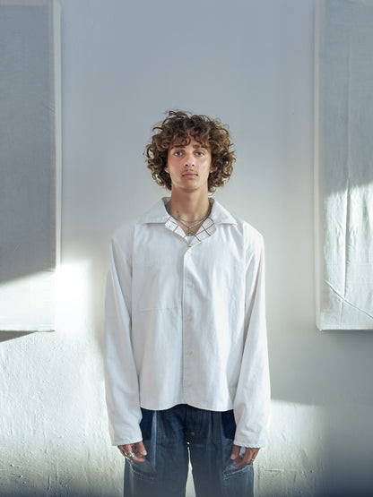 Reverse shirt - Red Checkers - XL