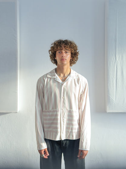 Reverse shirt - Red Stripes - Medium