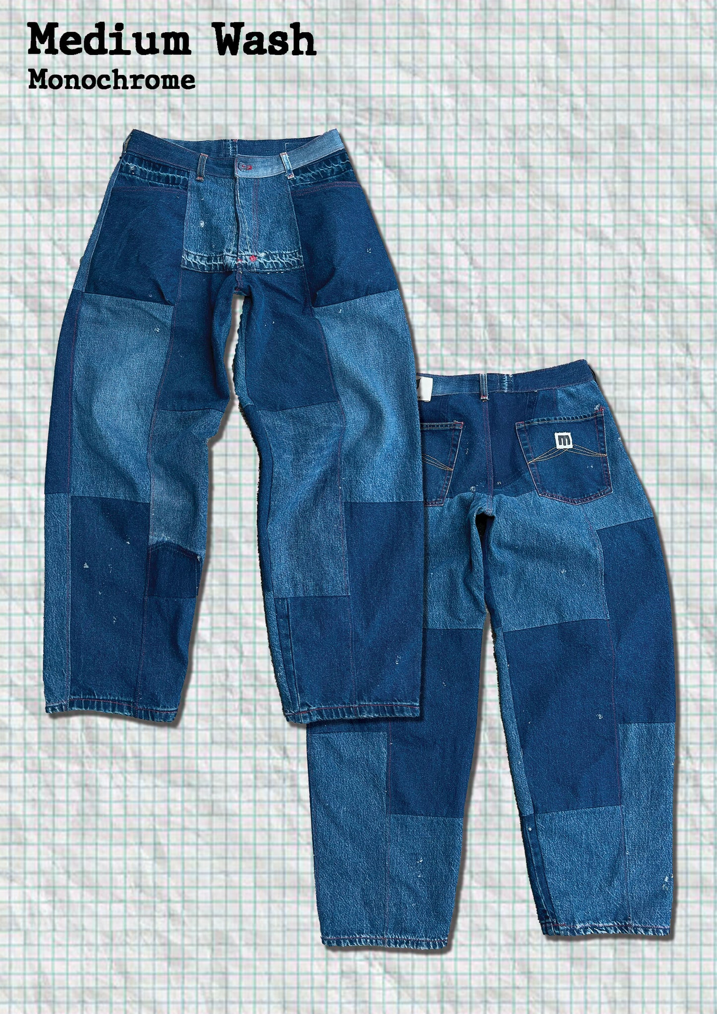 Oat Pants Blue - Made to order