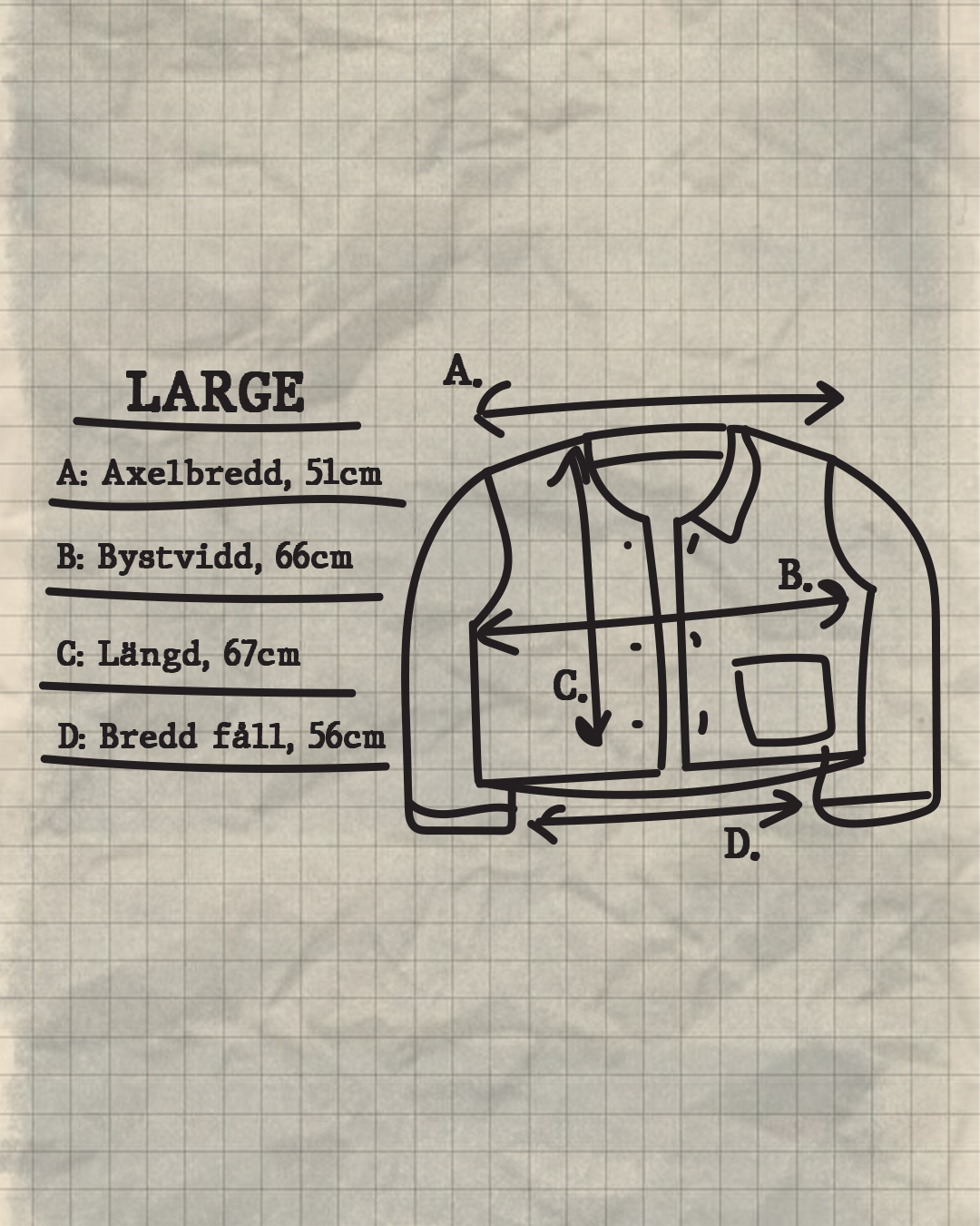 KNEGARJACKA LARGE - BLÅ