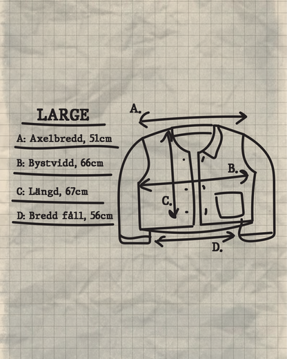 KNEGARJACKA LARGE - BLÅ
