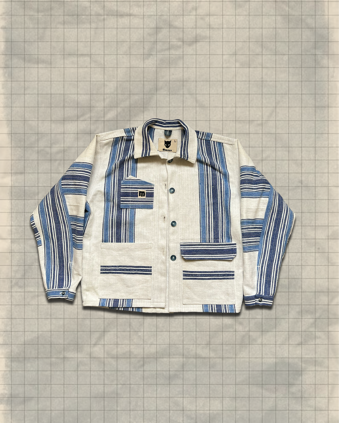 KNEGARJACKA LARGE - BLÅ