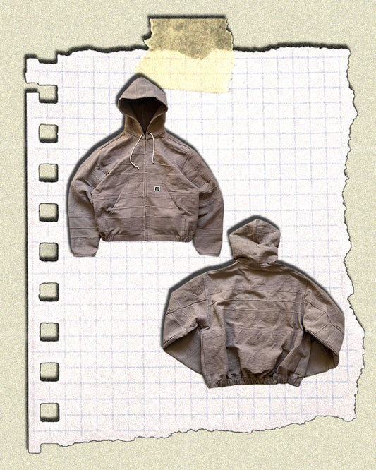 KAMPRAD ZIP HOODIE - BROWN, LARGE