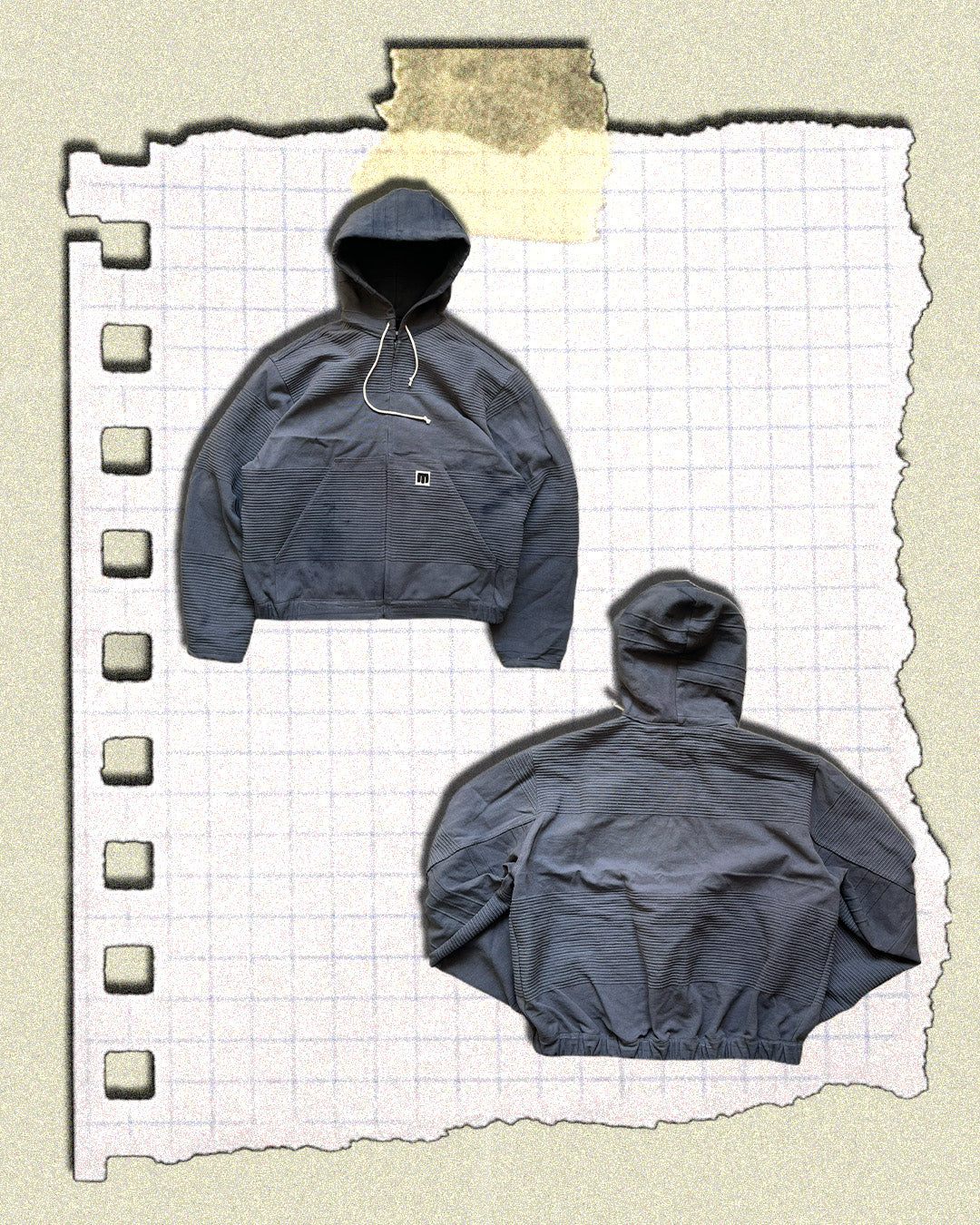 KAMPRAD ZIP HOODIE - DARK GRAY