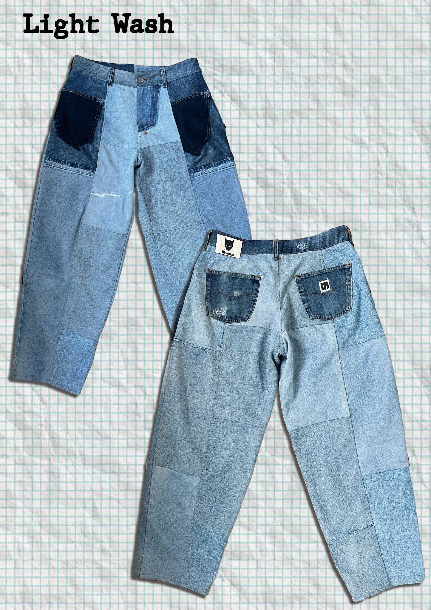 Oat Pants Blue - Made to order