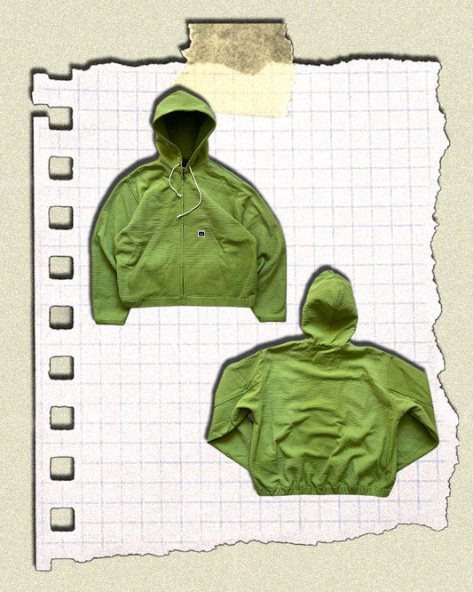 KAMPRAD ZIP HOODIE - LIMEGREEN, MEDIUM