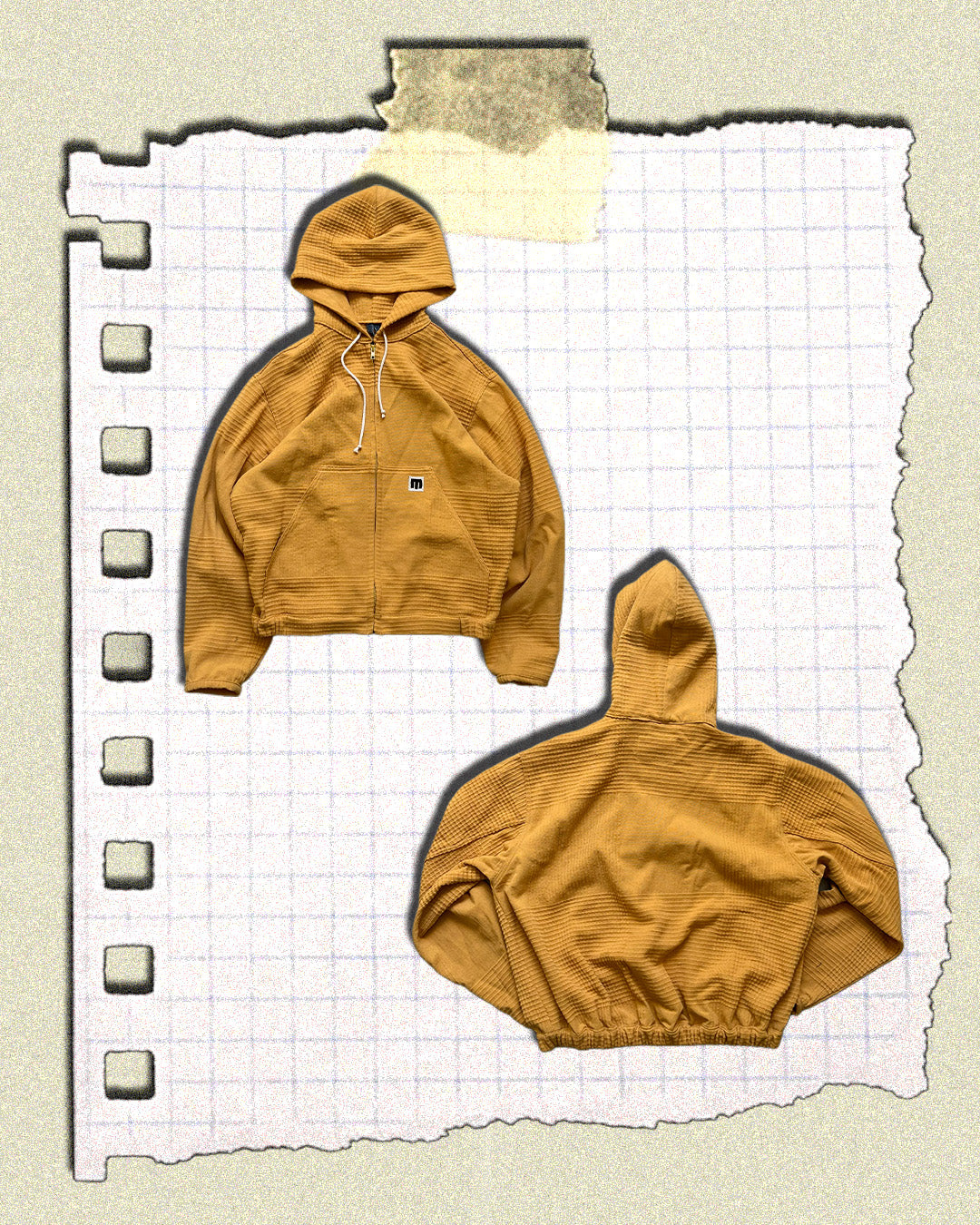 KAMPRAD ZIP HOODIE - MUSTARD YELLOW