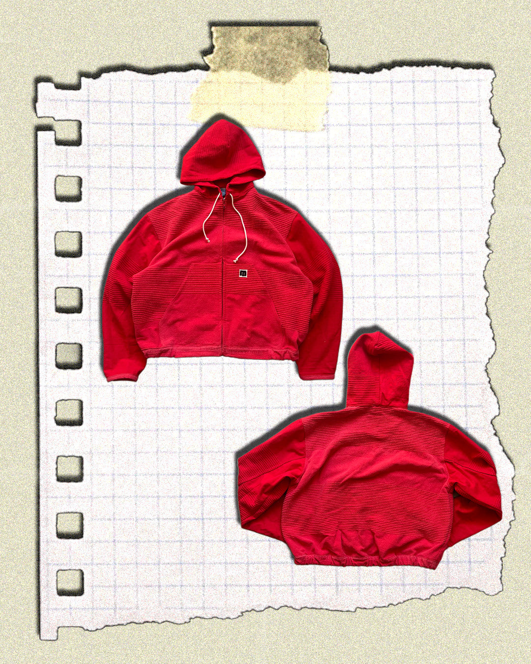 KAMPRAD ZIP HOODIE - RED