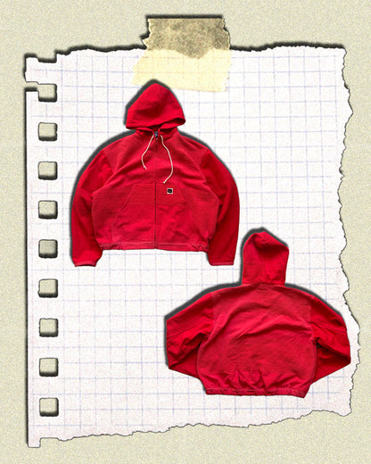 KAMPRAD ZIP HOODIE - RED